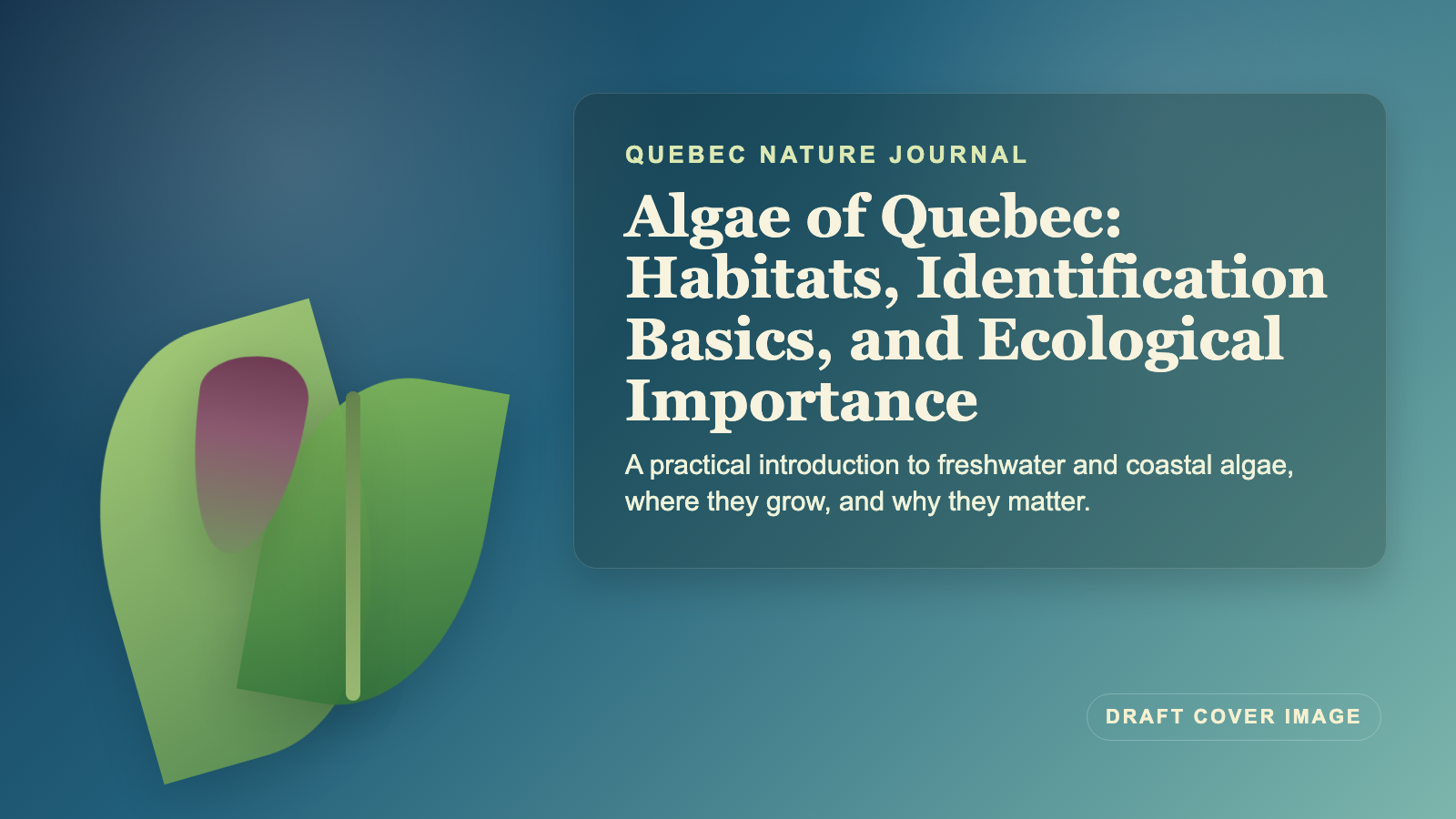 Illustration inspired by algae of Quebec
