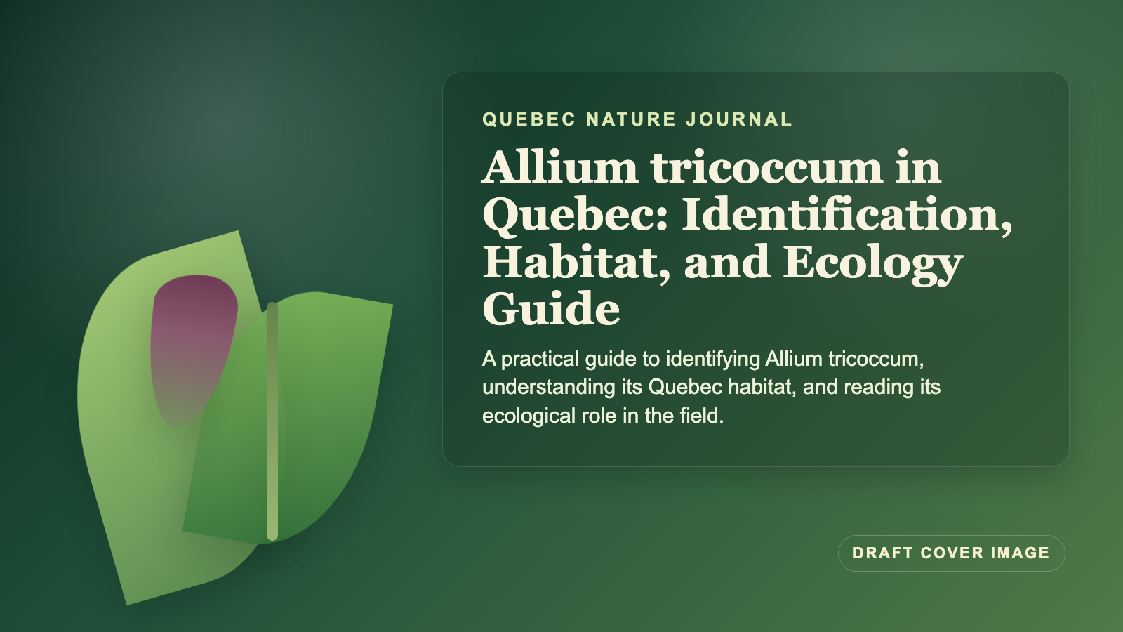 Illustration inspired by Allium tricoccum in Quebec